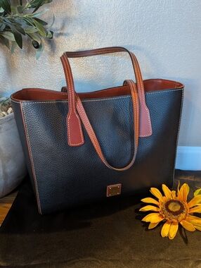 Dooney & Bourke Black Pebbled Leather Ashton Tote MSRP $348  NWOT